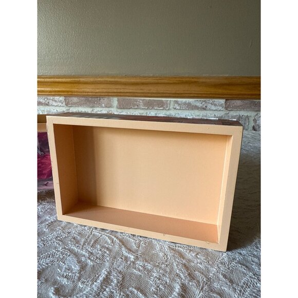 Hallmark Candy or Recipe  Box With Red & White Vintage Town Scene - Picture 7 of 16